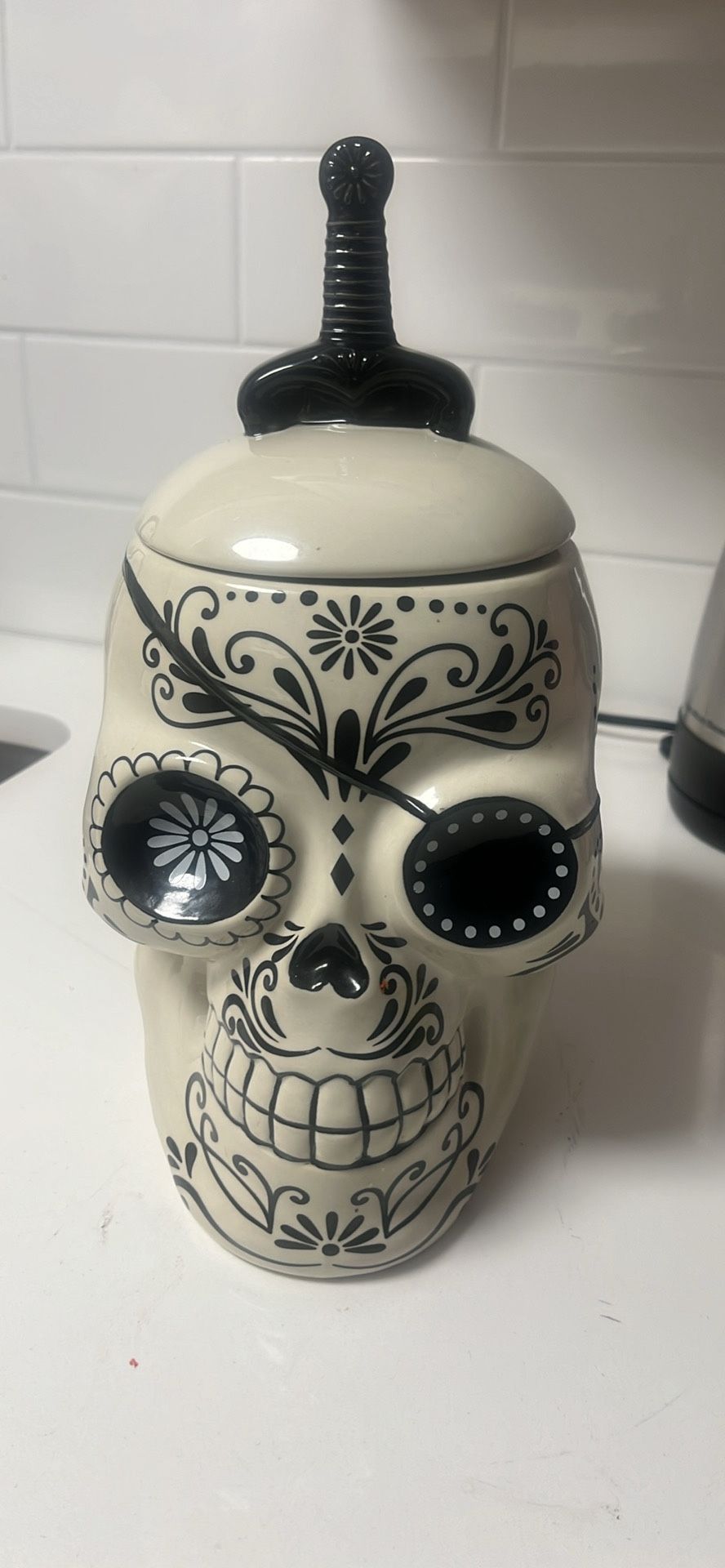 Skull Cookie Jar