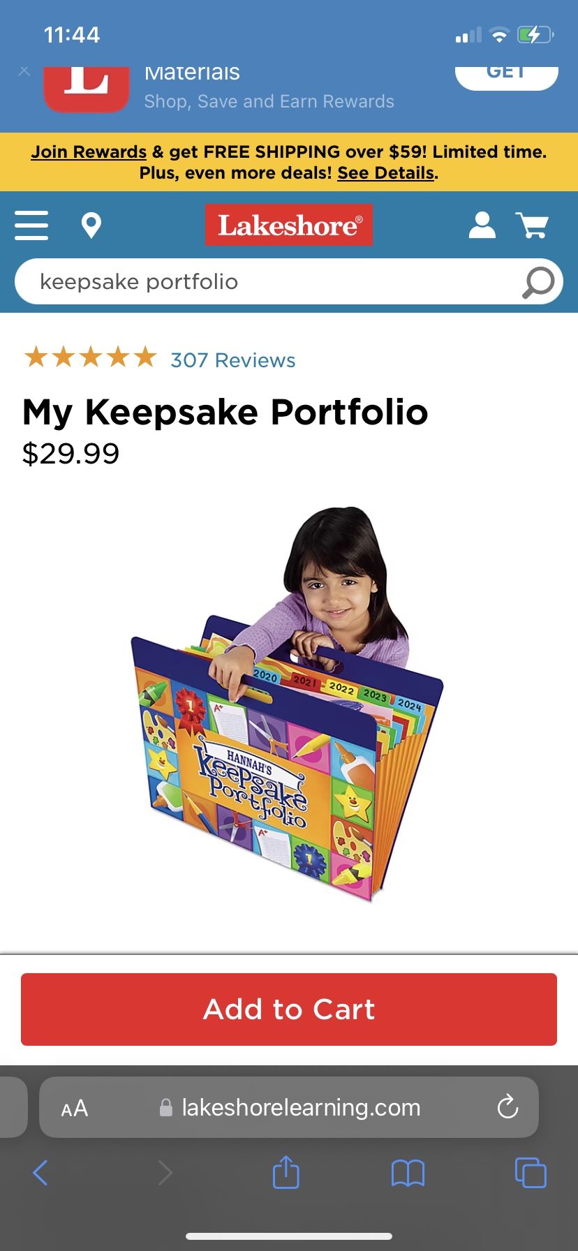 My Keepsake Portfolio from Lakeshore Learning