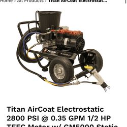 Titan Electric Static Sprayer