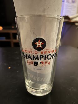 2022 Astros Championship Glass