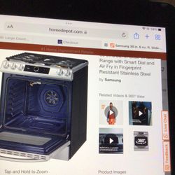Samsung 30 In,Cu.Ft.Slide-In Gas Range (Semi New )
