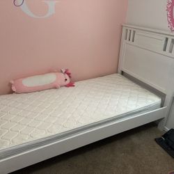 Twin Bed Frame White 