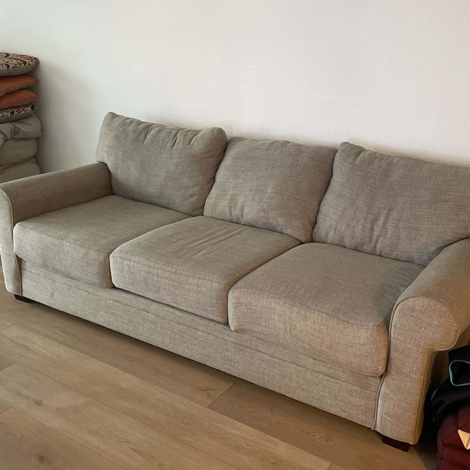 Sofa from Living Spaces, Light Grey Color Sofa
