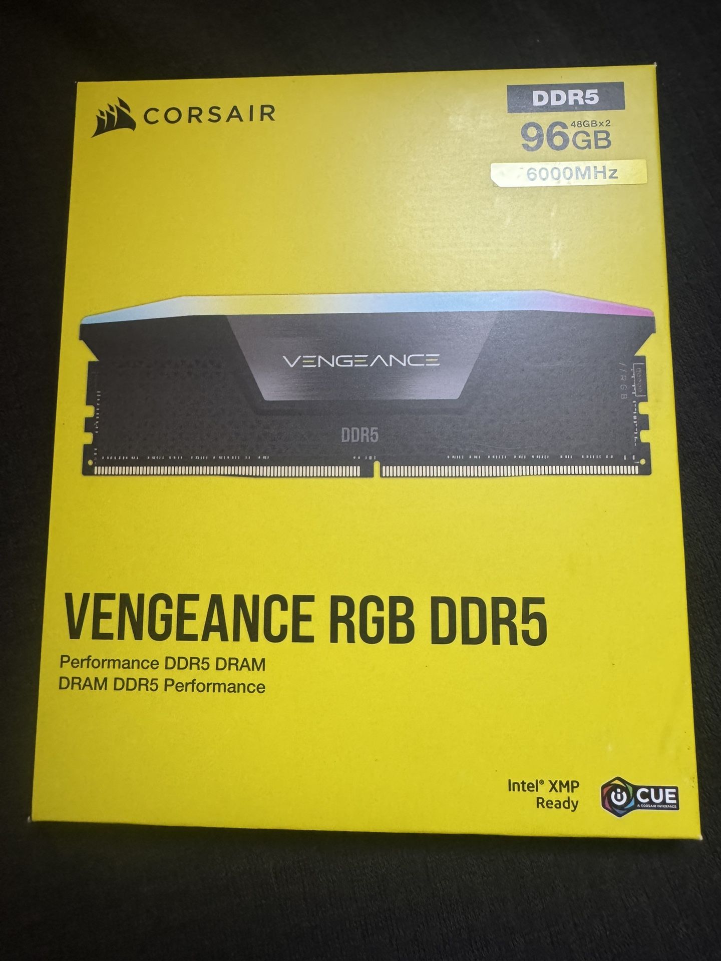 Corsair Vengeance RGB DDR5 96GB 6000MHz Ram