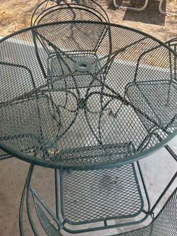 Patio table and 4 chairs