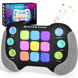 Fast Press Push Game Fidget Toys Handle, Flashing Handheld Game for Kids Teens Adults, Electronic Brain & Memory Game, Quick Push Buttons Gamepad, Xma