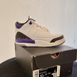 Jordan Retro 3 (TD) “Dark Iris” - Size 10C