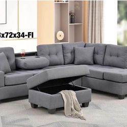 Sectional 3pc Set Brand New In Box