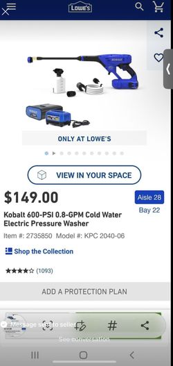 Kobalt power washer