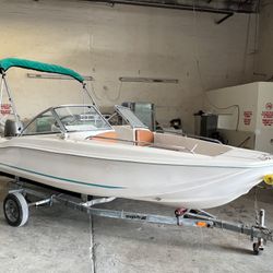Scout 17ft  w Honda 50hp and Trailer