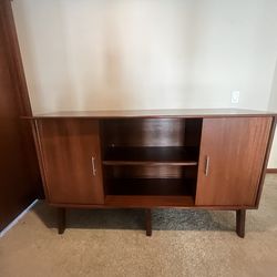 Mid century cabinet. Solid wood.