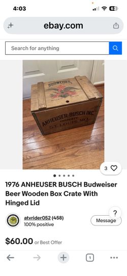 Anusherbush vintage wooden crate
