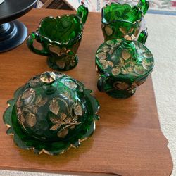 US Marshall Green Delaware Glass 