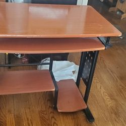 Computer desk with  pull -out keyboard