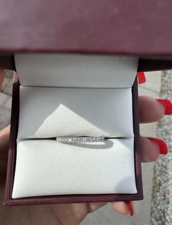 Barely Worn Women’s Diamond And White Gold Wedding Band