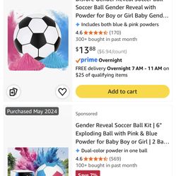 Gender Reveal Soccer Ball