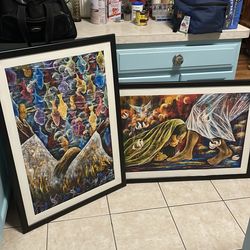 Set of 2 beautiful Biblical modern art framed prints