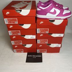 Nike Dunk Low Pink/White 4Y-6Y @HYPETREASURES