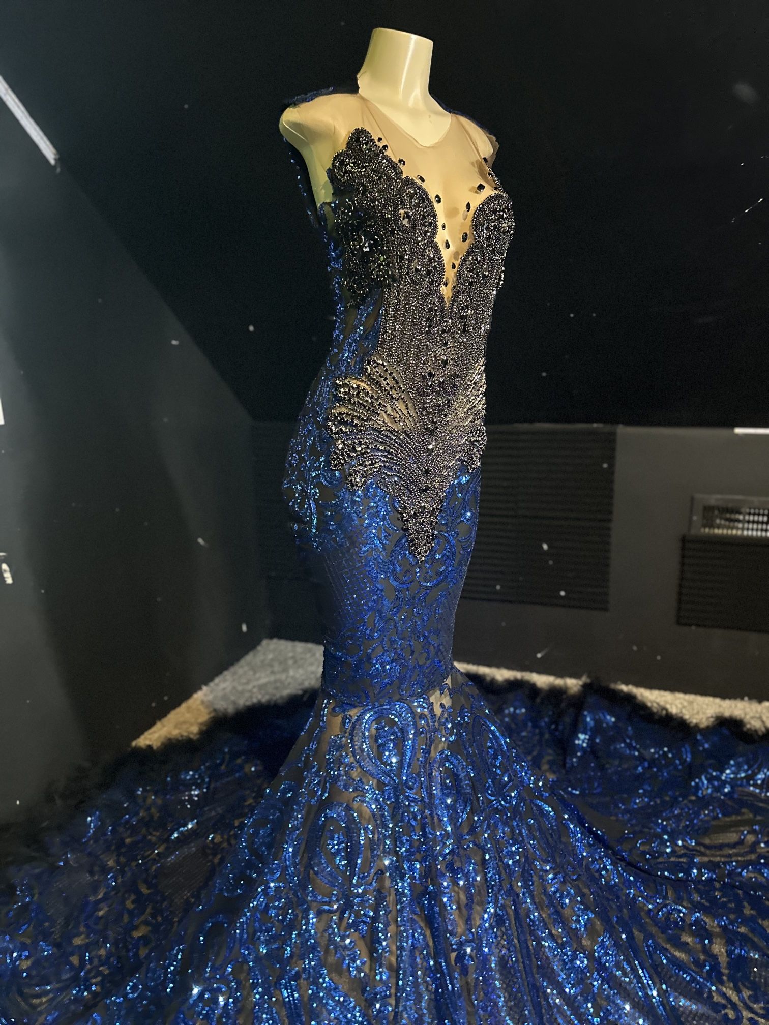 Handmade Royal Blue Prom Dress