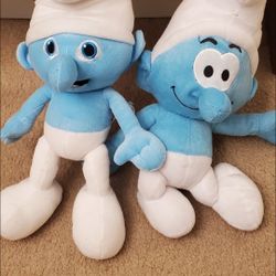 SMURFS PLUSH SET OF 2