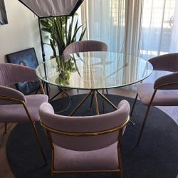 Glass Top dining room Table 