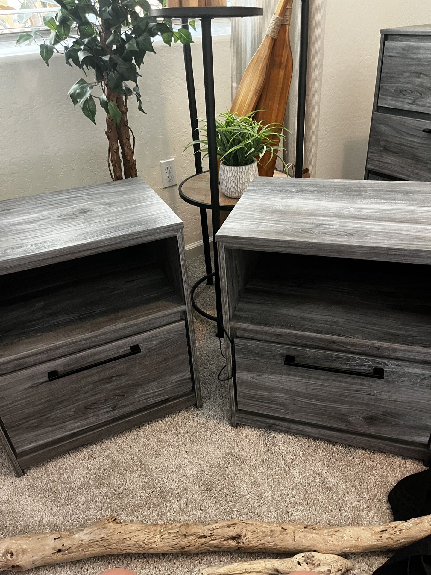 MOVING SALE!!! Two Nightstands With USB Charging Port