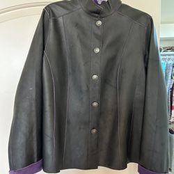 Chicos  Genuine Leather Reversible Jacket