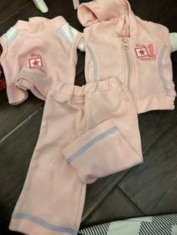 American girl doll sweatsuit 