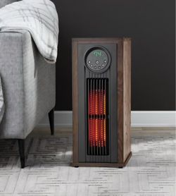 Member's Mark Infrared Wood Tower Heater Dark Walnut  $59.99  Available 371 S. Lincoln Ave  Corona 92882