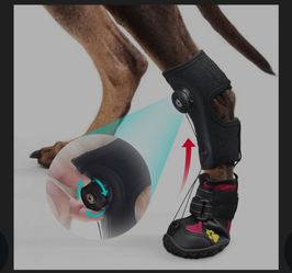 Drop Foot Brace with Reel(No Knuckling Boot Brace) for Dog - Corrective Dog Shoes to Safely Lift Toes for Foot Issues, Arthritis, and improving Walkin