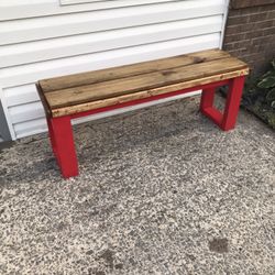 Special Walnut Stain Top Bench 
