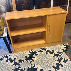 Wood Shelves With Door - furniture