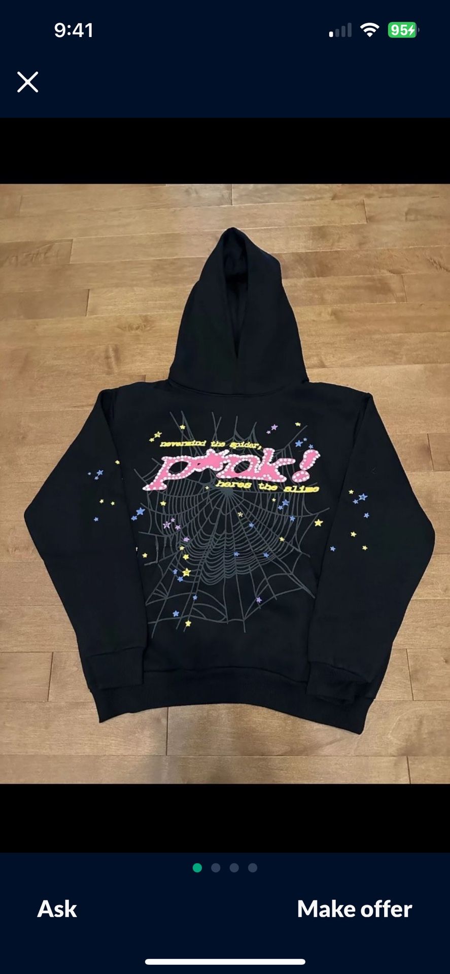 Black Spiderr Hoodie