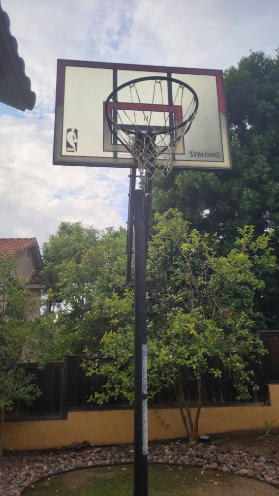 Spalding Portable Basketball Hoop 7-10ft Adjustable