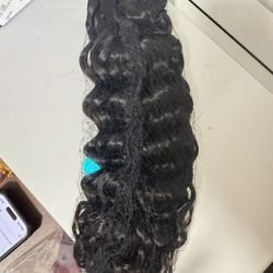 WACUR Curly And Water Real Hair Clip Style Natural 
