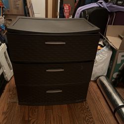 Sterilite 3-Drawer Weave Tower - Brown