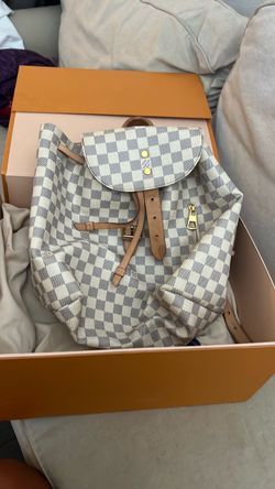 LV Canvas backpack with box
