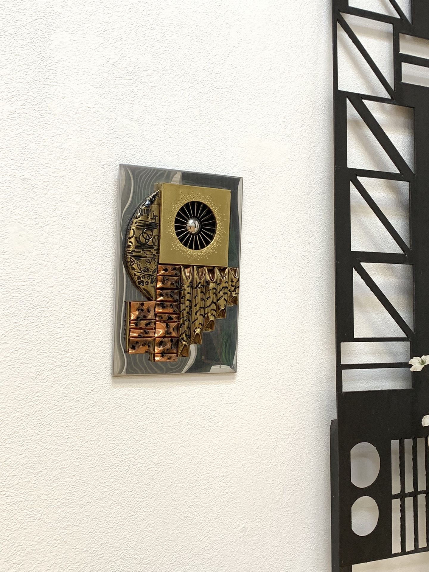 Vintage Stephen Chun Mid Century Brutalist Brass Copper