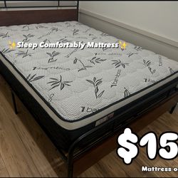 ✨Sleep Comfortably Mattress✨ Mattress pillow top 🟢Queen $150 🟡Full $130 🟠Twin $120 🔴King $260 🔵Cal king $260 ☑️Delivery available $30🚚