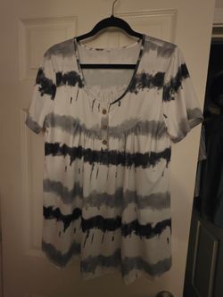 Cute wide stripe knit top