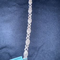 8” Evil Eyes Moissanite Bracelet