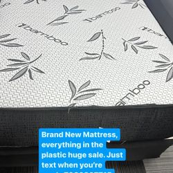 Huge sale for Mattress And Box Twin size mattress and box 150.$ full 190$ Queen 200$ king 290$. Mattress And Box and frame and headboard. King 580$ Qu