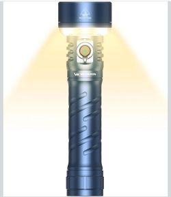 Rechargeable LED Flashlight 3200 Lumen Long Throw USB C Camping Work Light RGB