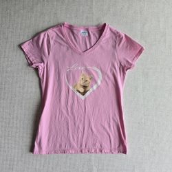 PORT & COMPANY Womens Kitty Graphics V-neck Tee