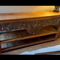 Antique  Solid teak Wood!