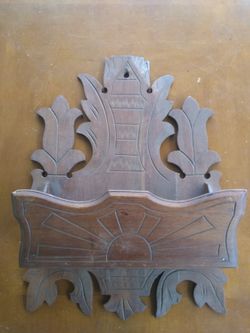Antique Carved Letter Holder