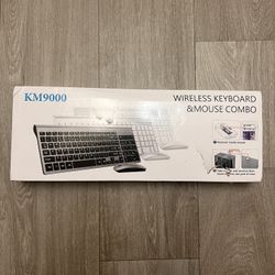 Wireless Keyboard and Mouse Ultra Slim Combo, TopMate 2.4G Silent Compact USB 24