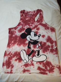 Tie dyed Mickey racerback top