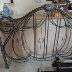 Free Metal Decorative Bed Frame. (Head and foot board)  All Parts Inches