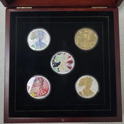 2006 Silver Eagle 5 Silver Coin Set